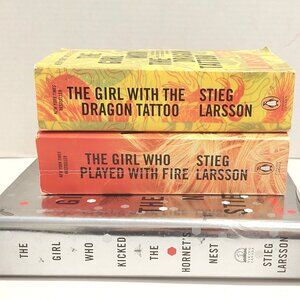 3 book Stieg Larsson The Girl with the Dragon Tattoo Series - ACCEPTABLE
